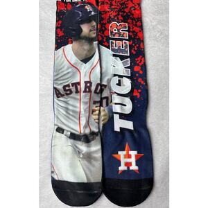 For Bare Feet L Houston Astros Road Warriors Tucker #30 Socks NWTs